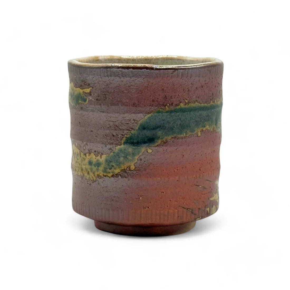 Yunomi Kiba Brown Japanese Mug – Mino-yaki Pottery | Handmade in Japan